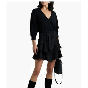 Iro Rakley ruffle belted mini skirt